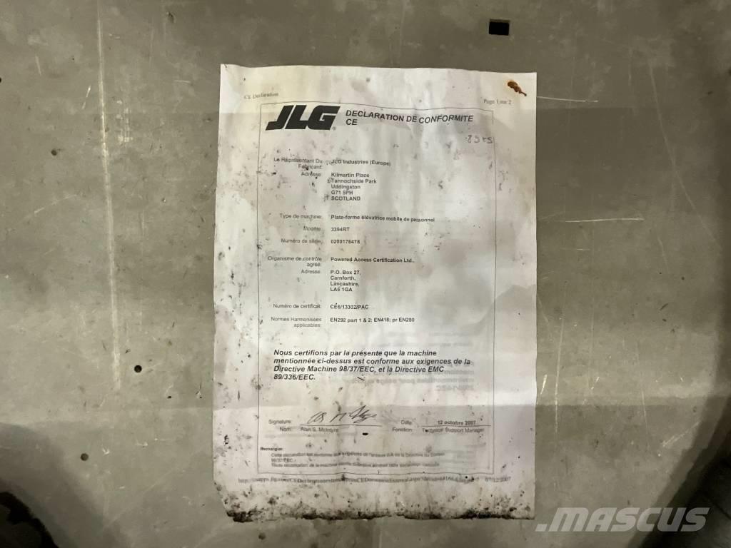 JLG 3394 RT Piattaforme a pantografo