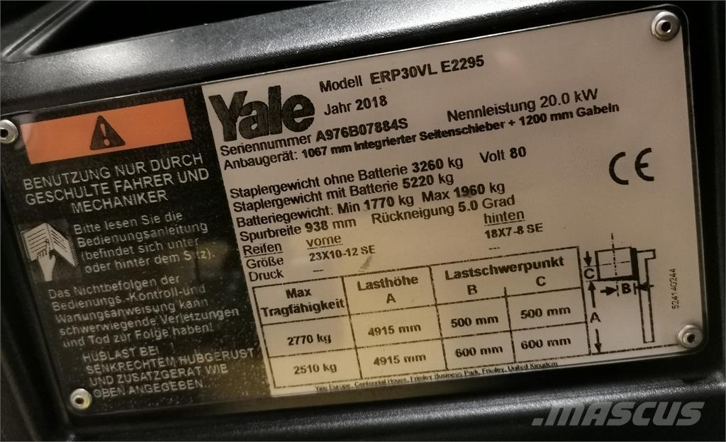 Yale ERP30VL Carrelli elevatori elettrici