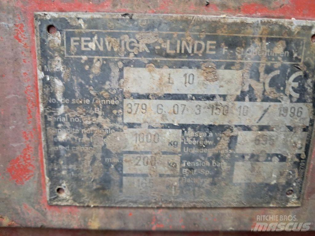 Linde L10 Transpallet uomo a terra
