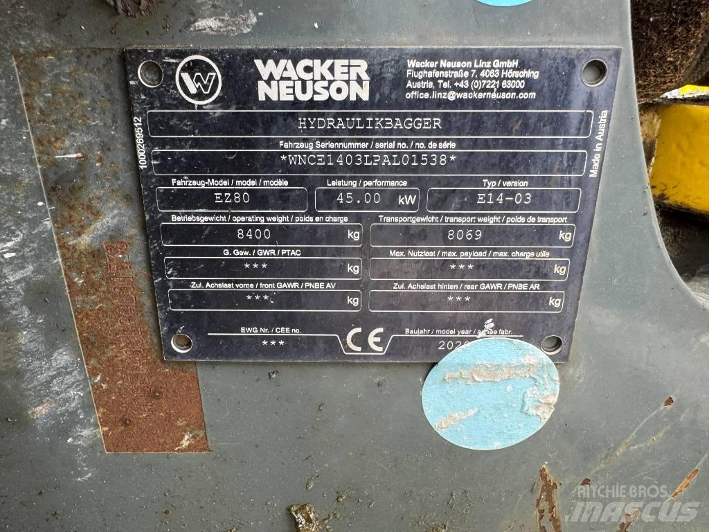 Wacker Neuson EZ80 Escavatori cingolati