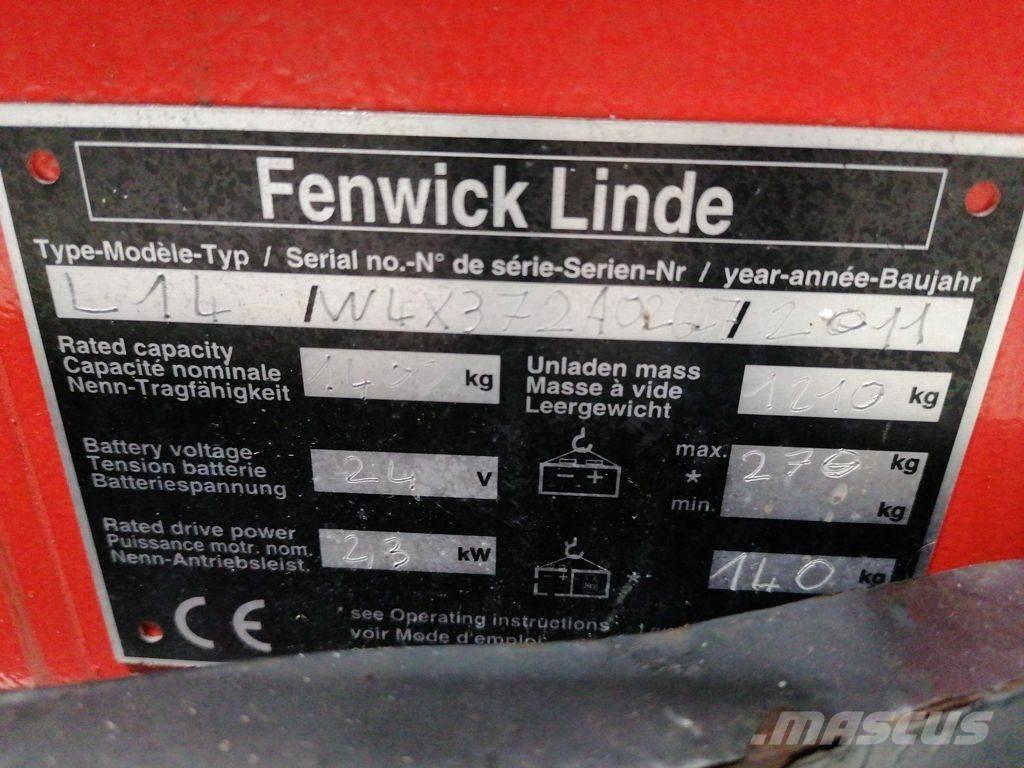 Linde L14 Transpallet uomo a terra