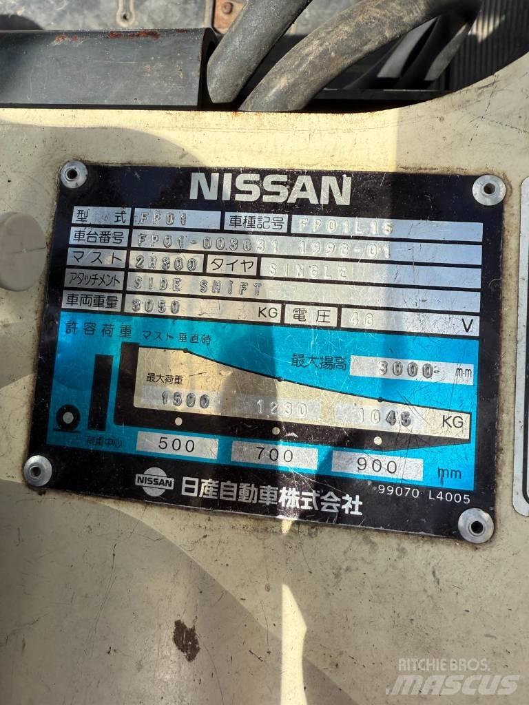 Nissan FP01 L 15 U Carrelli elevatori elettrici