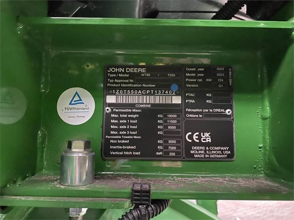 John Deere T550i Mietitrebbiatrici