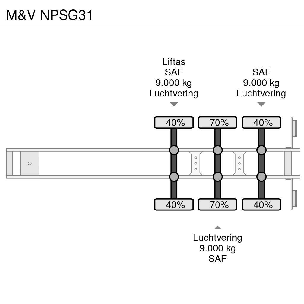 M&V NPSG31 Semirimorchio a pianale