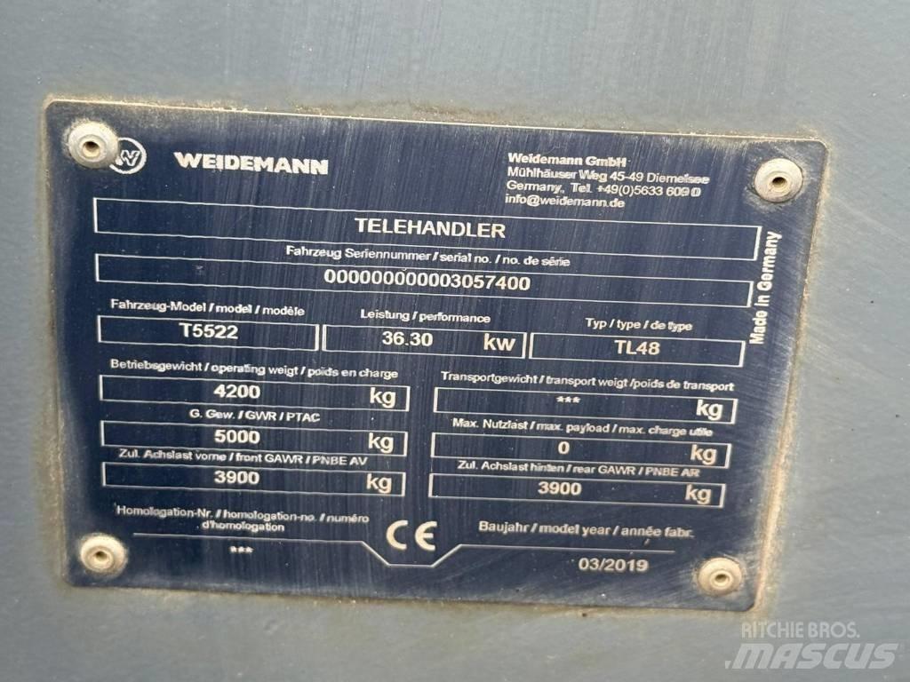 Weidemann T5522 Sollevatori telescopici per agricoltura