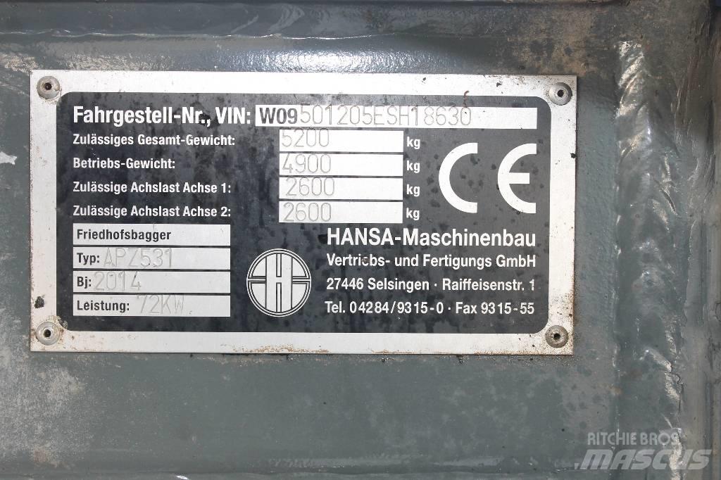 Hansa APZ 531 Escavatori gommati