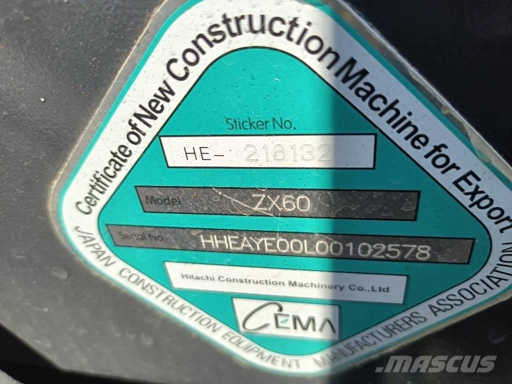 Hitachi 60 Escavatori cingolati