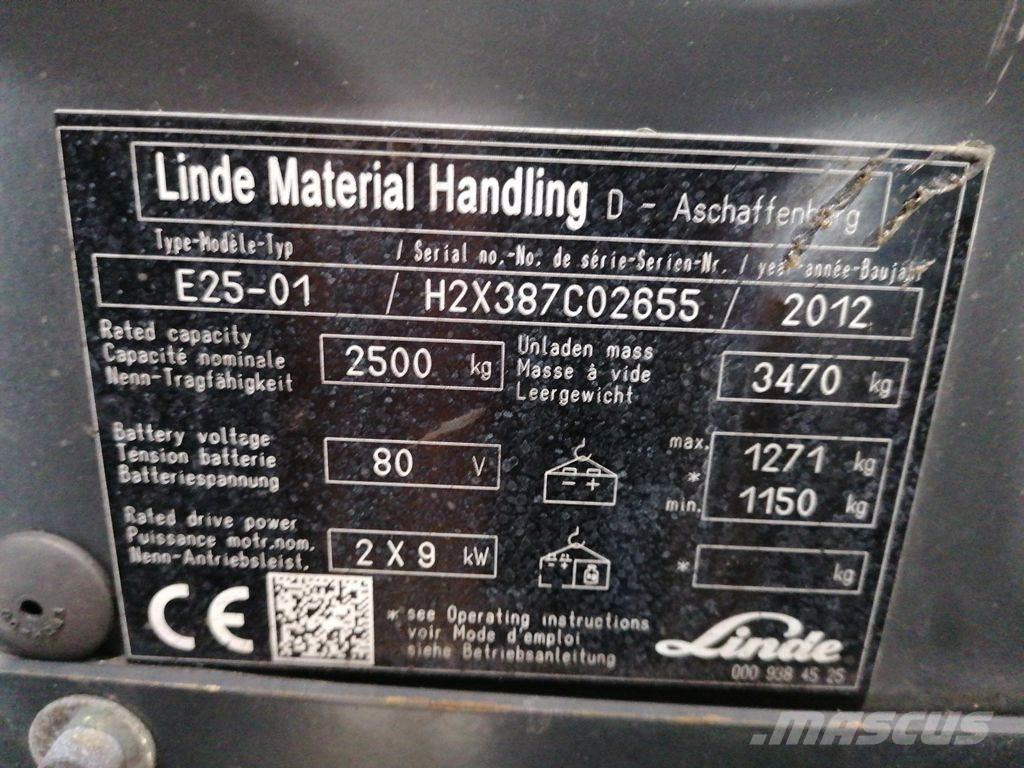 Linde E25-01 Carrelli elevatori elettrici