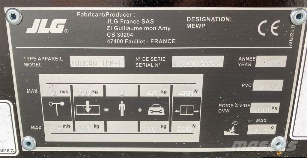 JLG Toucan 10E-L Piattaforme cingolate, Piattaforme a ragno e Montacarichi