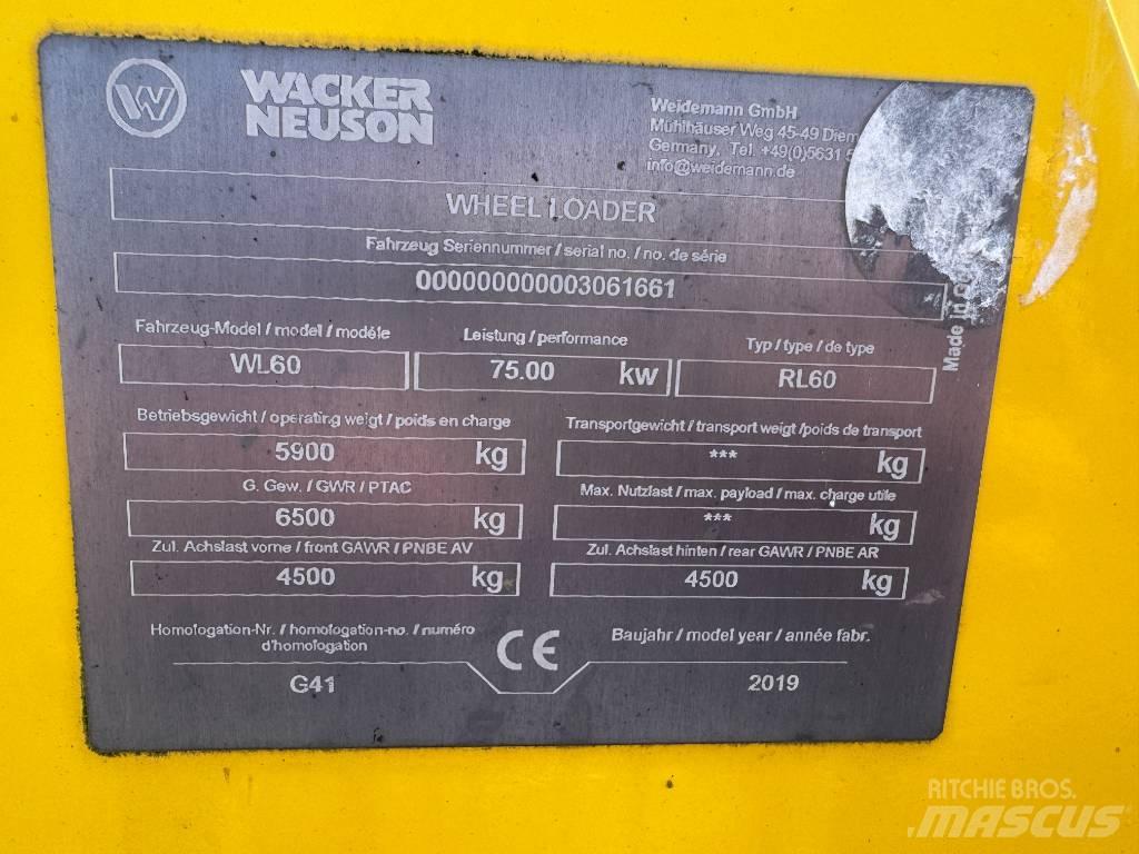 Wacker Neuson WL60 Pale gommate
