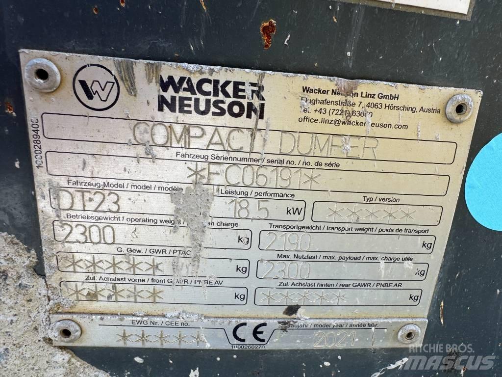 Wacker Neuson DT23 Dumper cingolati