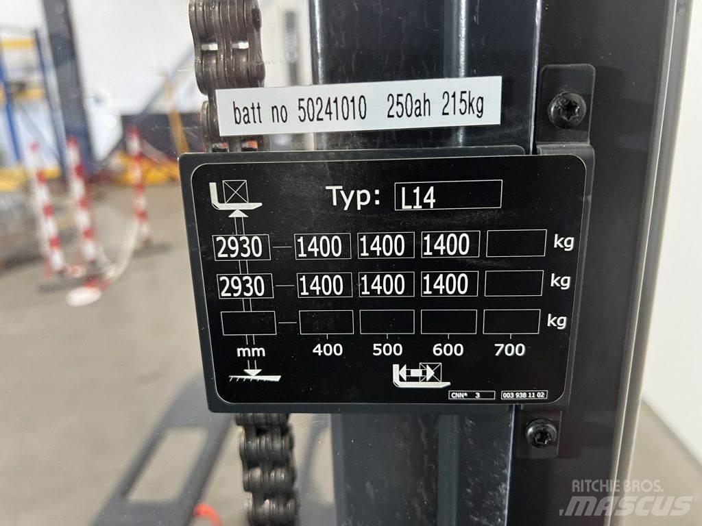 Linde L14 Transpallet uomo a terra