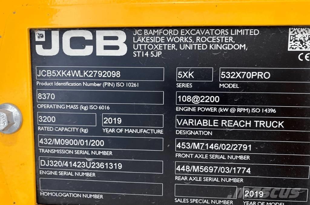 JCB 532-70 Sollevatori telescopici per agricoltura