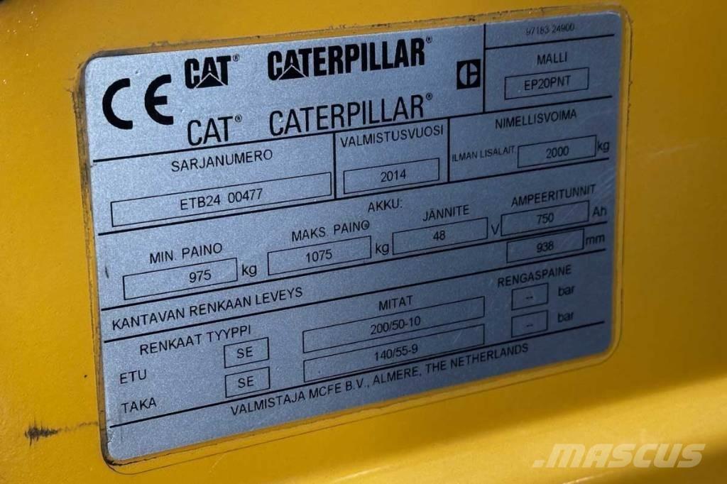 CAT EP 20 Carrelli elevatori elettrici