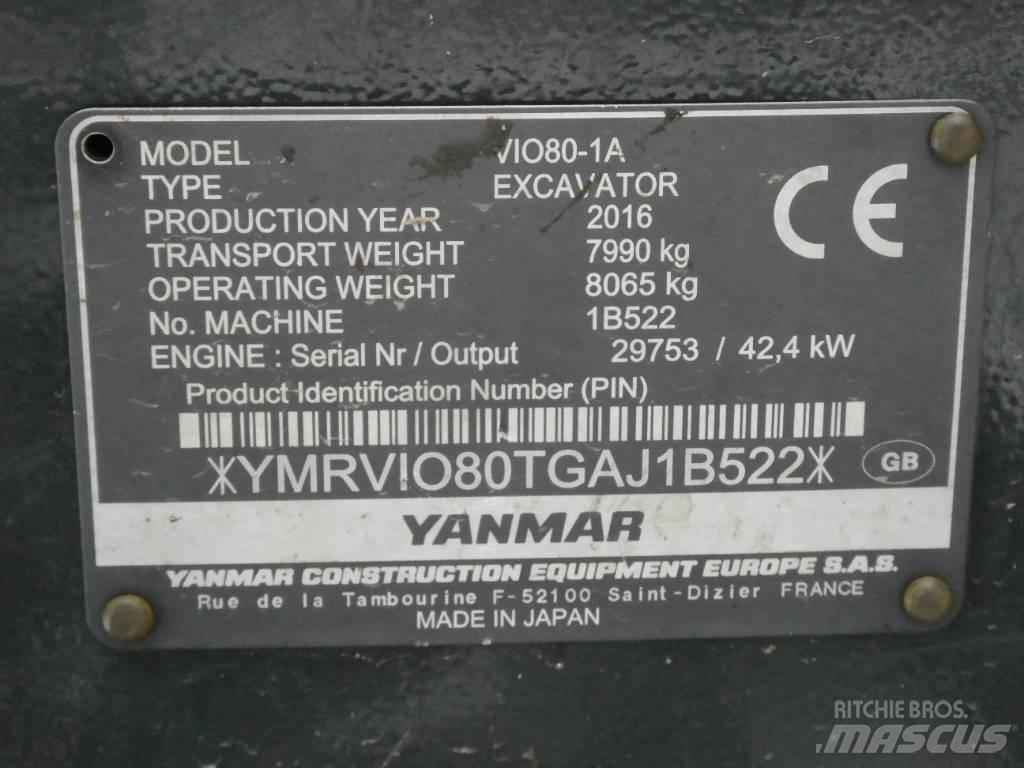 Yanmar Vio 80-1A Escavatori medi 7t - 12t