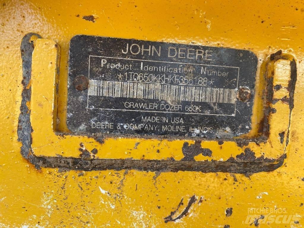 DEERE 650K LGP Dozer cingolati