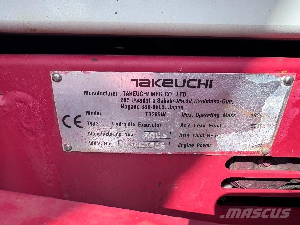 Takeuchi TB 295 W Escavatori gommati