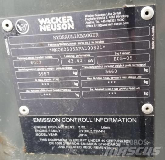 Wacker Neuson 6003 Escavatori cingolati