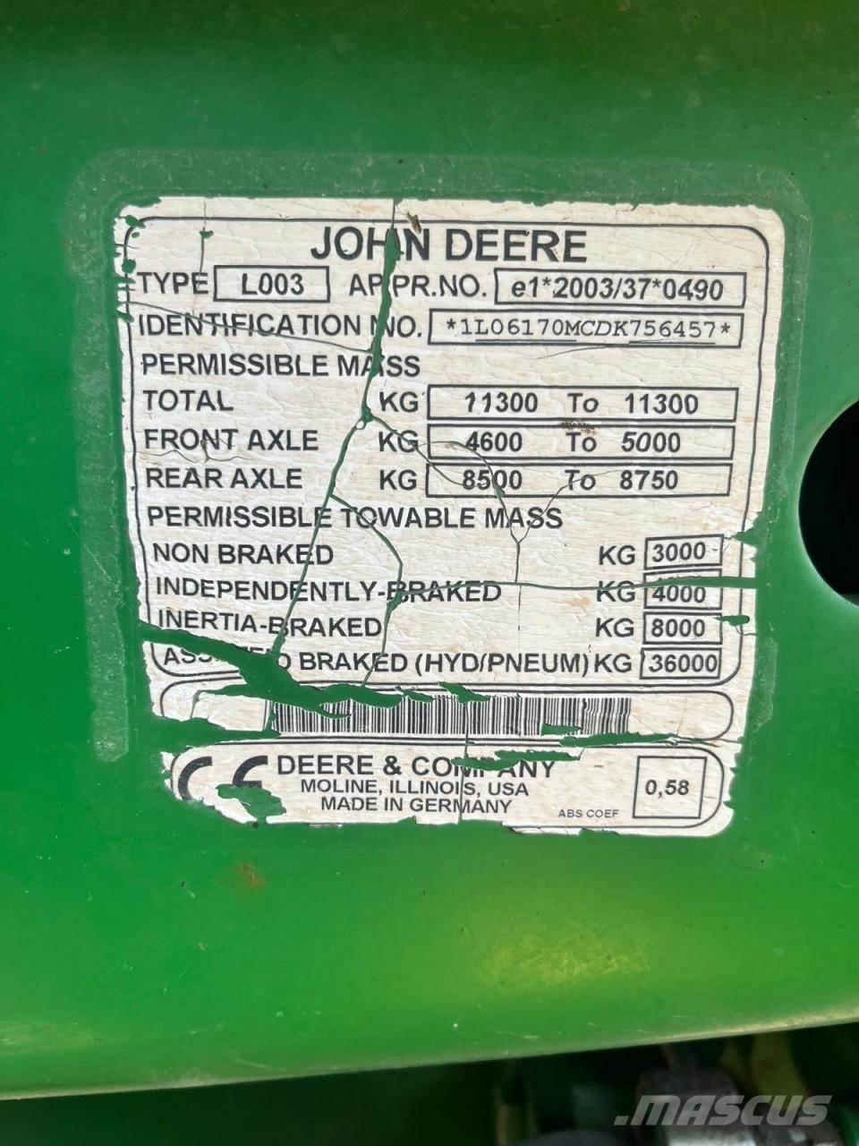 John Deere 6170M Trattori