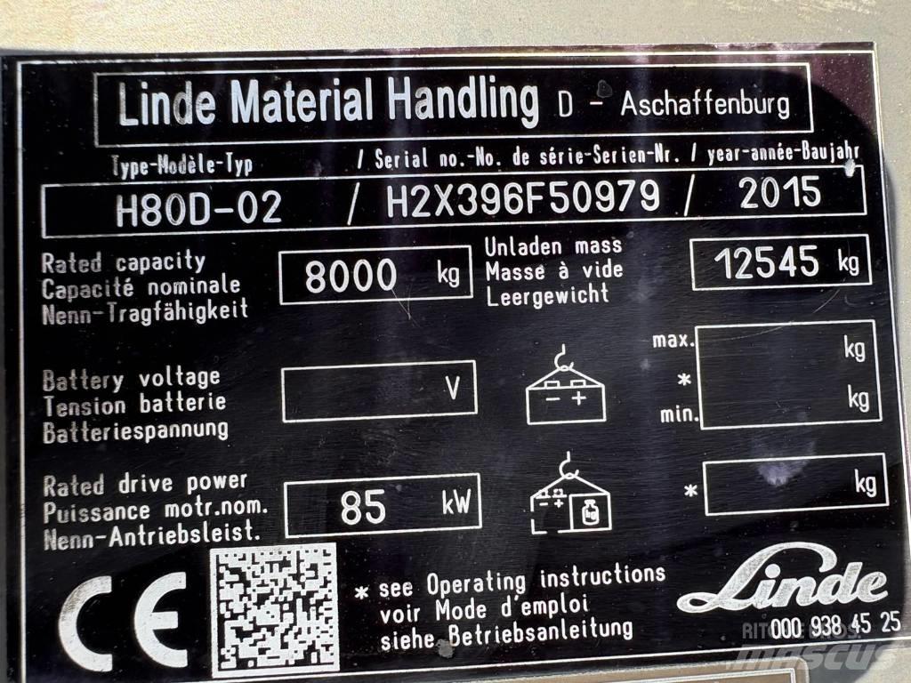 Linde H 80 D Carrelli elevatori diesel