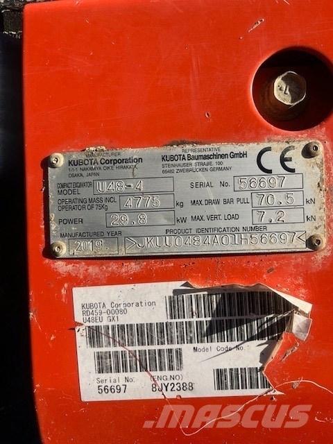 Kubota U 48-4 Miniescavatori