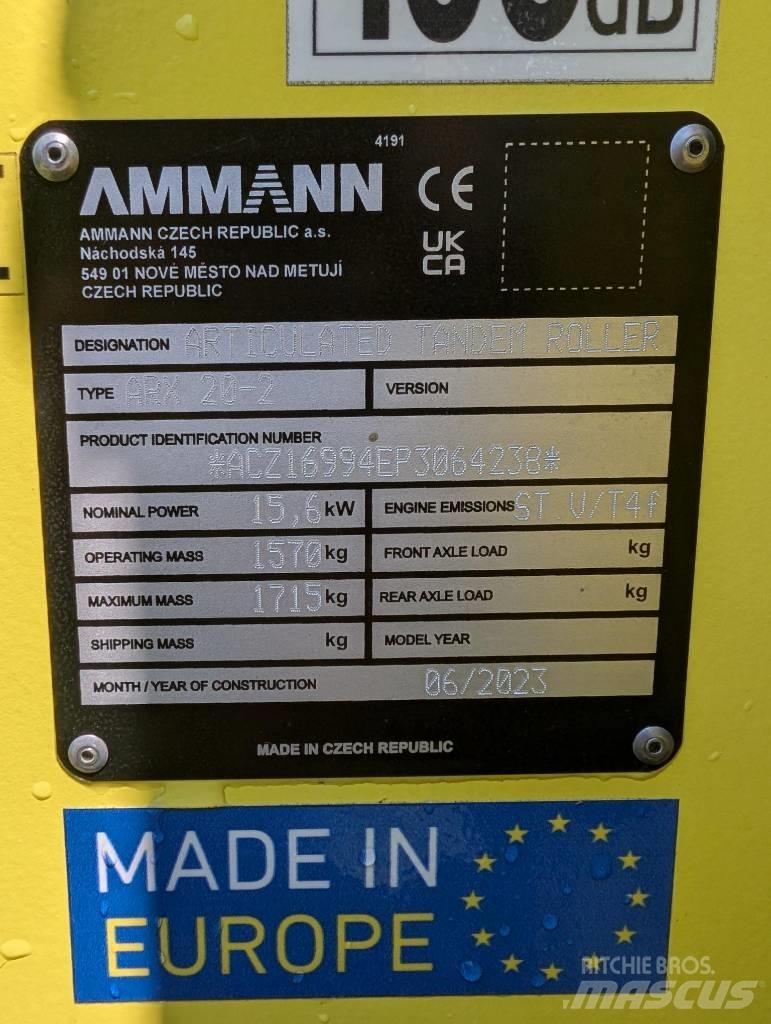 Ammann ARX20-2 Rulli a doppio tamburo