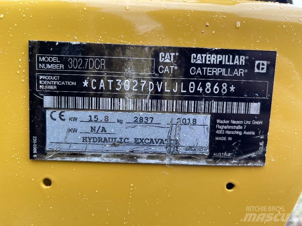 CAT 302.7D CR Miniescavatori
