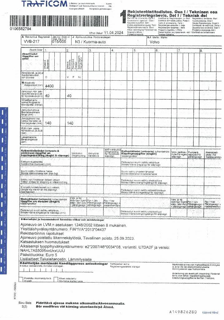 Volvo FL 240 Camion cassonati