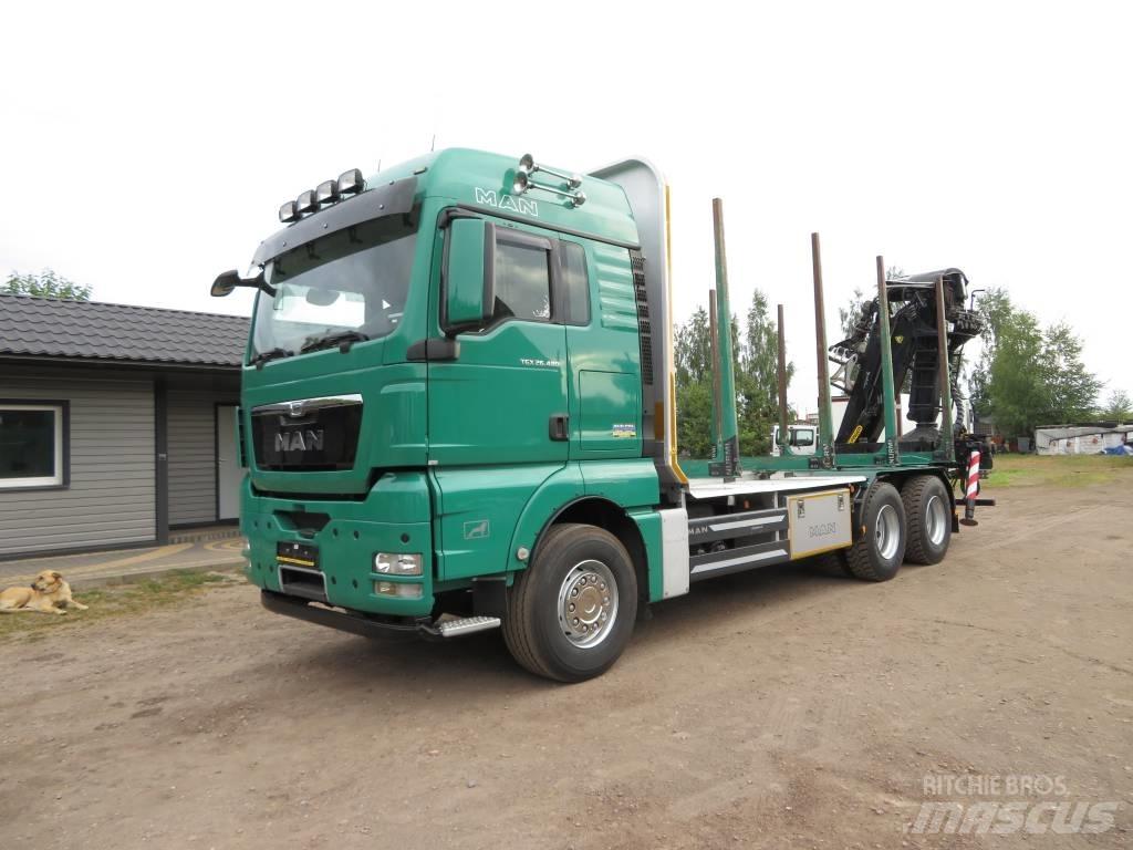 MAN 33 480 Camion trasporto legname