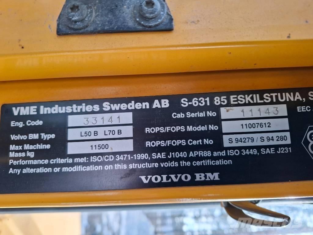 Volvo L70B Pale gommate