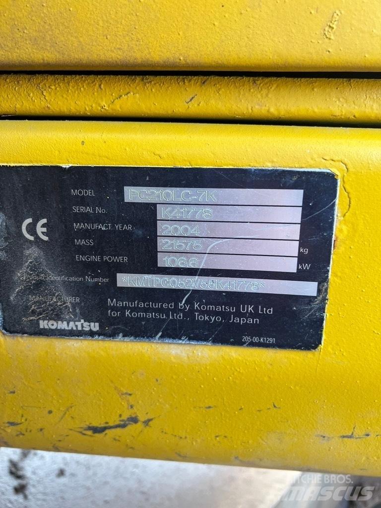Komatsu PC 210 LC-7K Escavatori cingolati