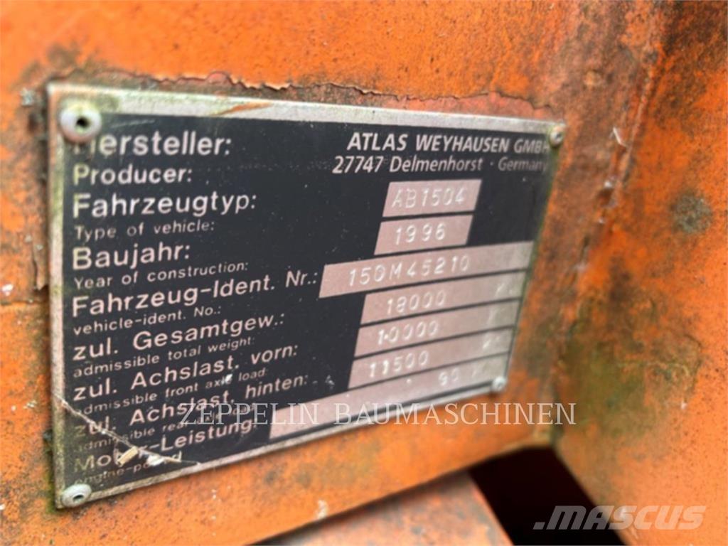 Atlas 1504 Escavatori gommati
