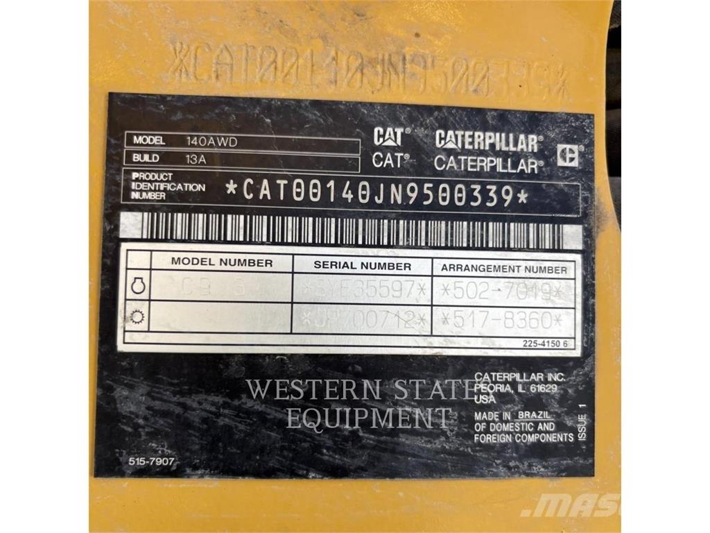 CAT 140 Motorgraders