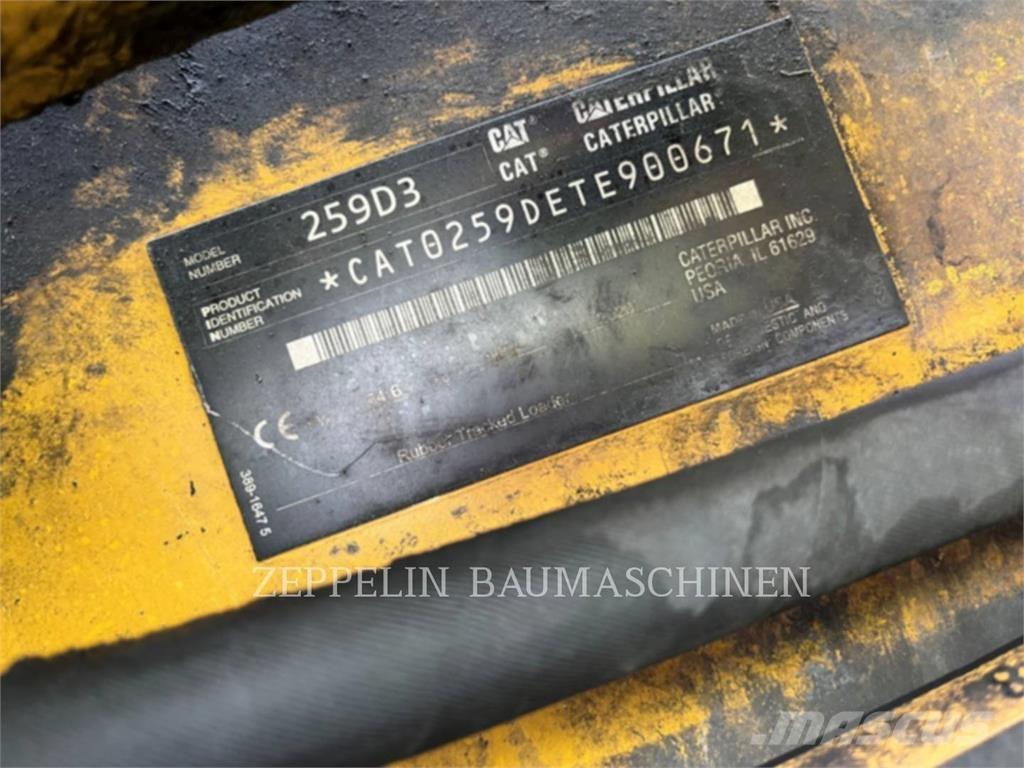 CAT 259D Mini Pale Gommate