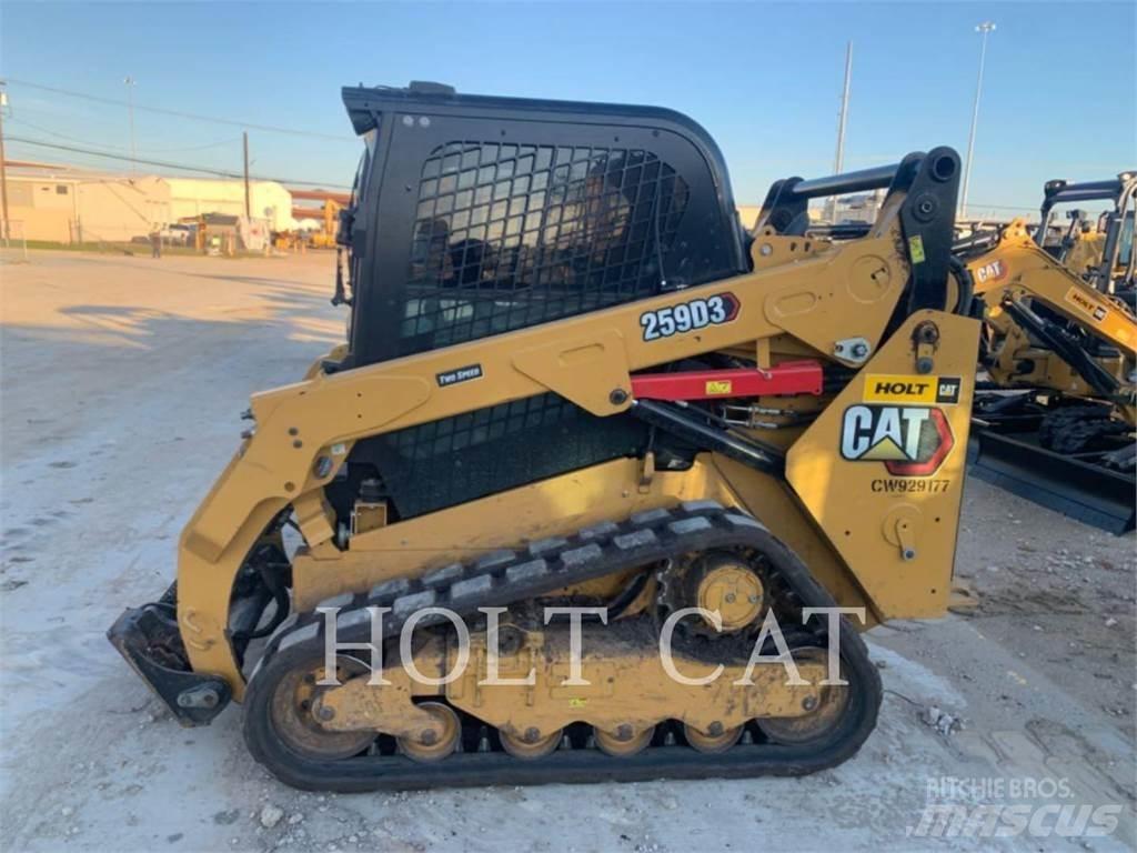 CAT 259D CAB Mini Pale Gommate