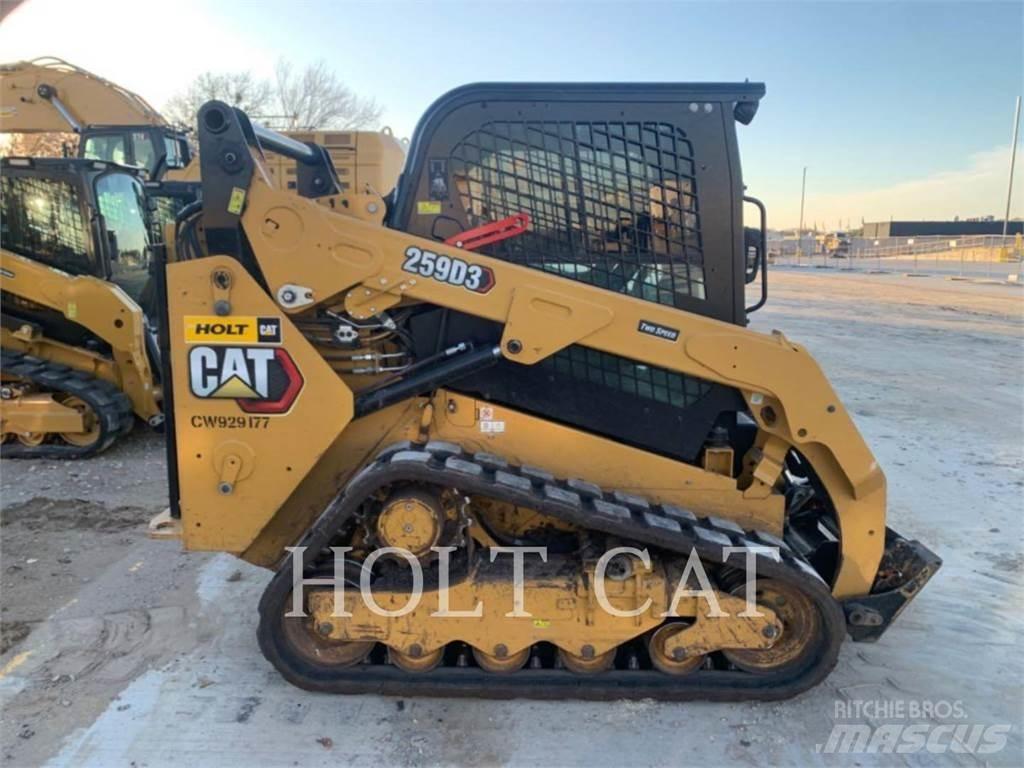 CAT 259D CAB Mini Pale Gommate