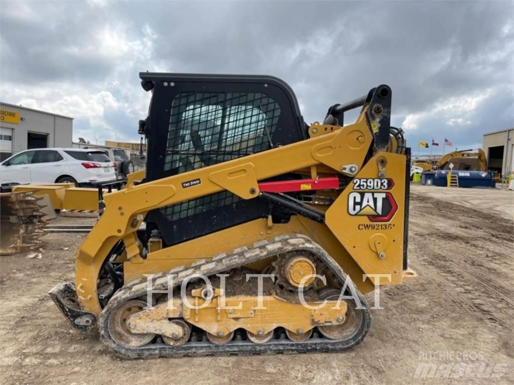 CAT 259D CAB Mini Pale Gommate