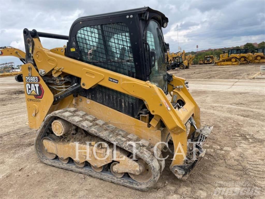 CAT 259D CAB Mini Pale Gommate