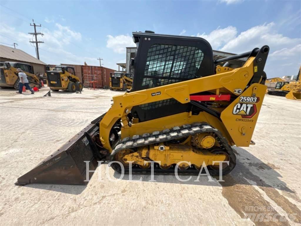 CAT 259D CAB Mini Pale Gommate