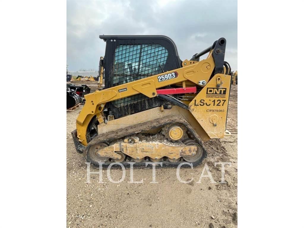 CAT 259D CAB Mini Pale Gommate