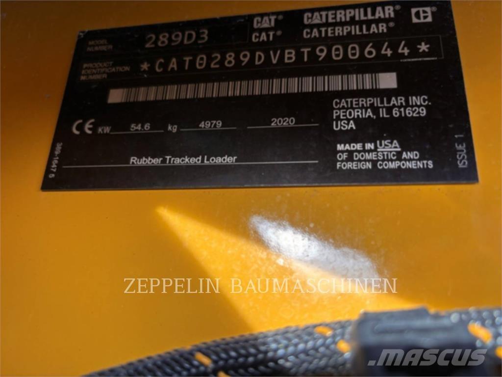 CAT 289D Mini Pale Gommate