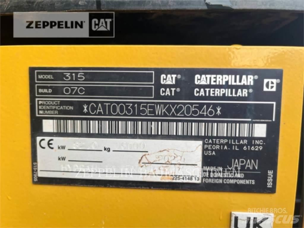 CAT 315-07B Escavatori cingolati