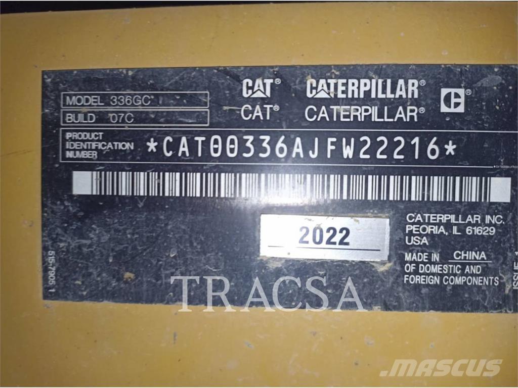 CAT 336-07GC Escavatori cingolati