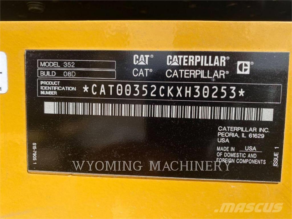 CAT 352 Escavatori cingolati