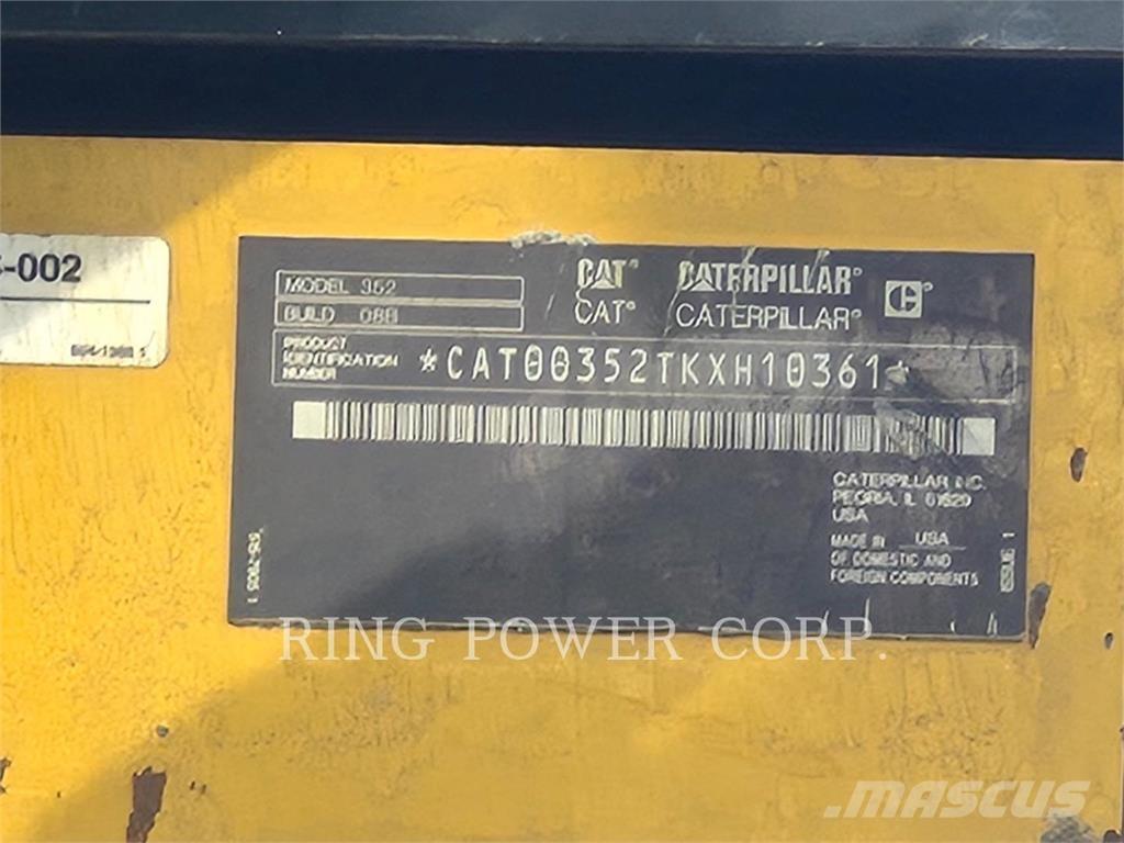 CAT 352-08 Escavatori cingolati