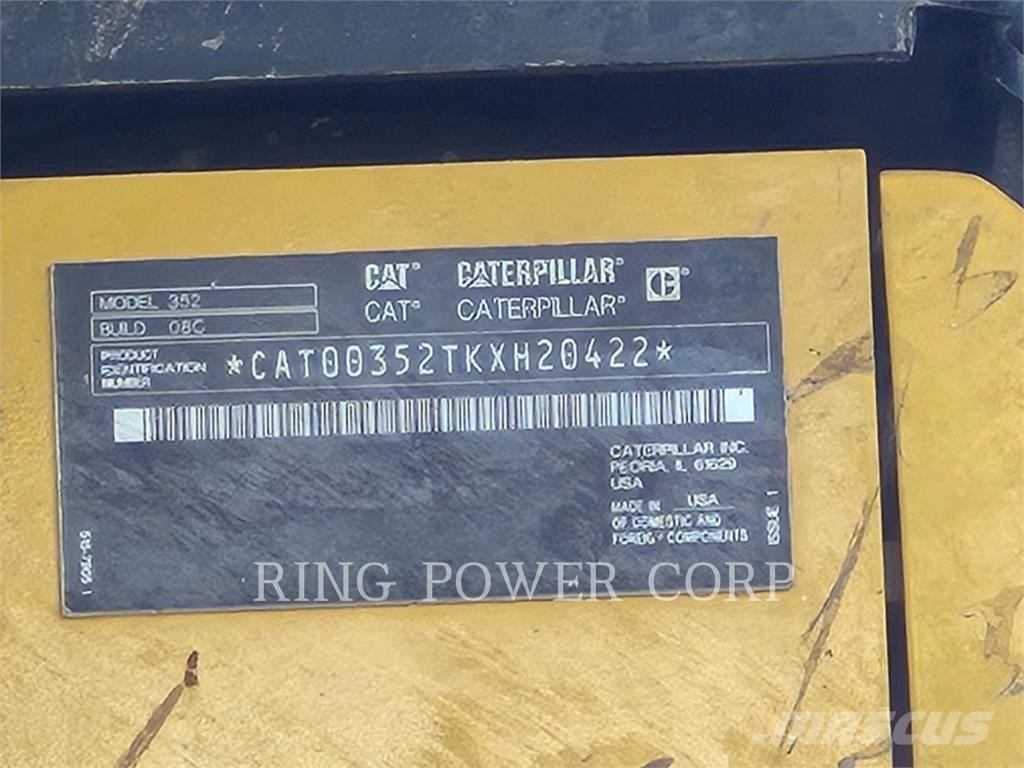 CAT 352-08 Escavatori cingolati