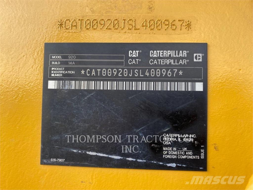 CAT 920 Pale gommate