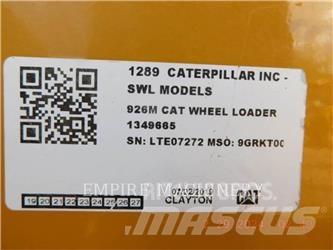CAT 926M Pale gommate