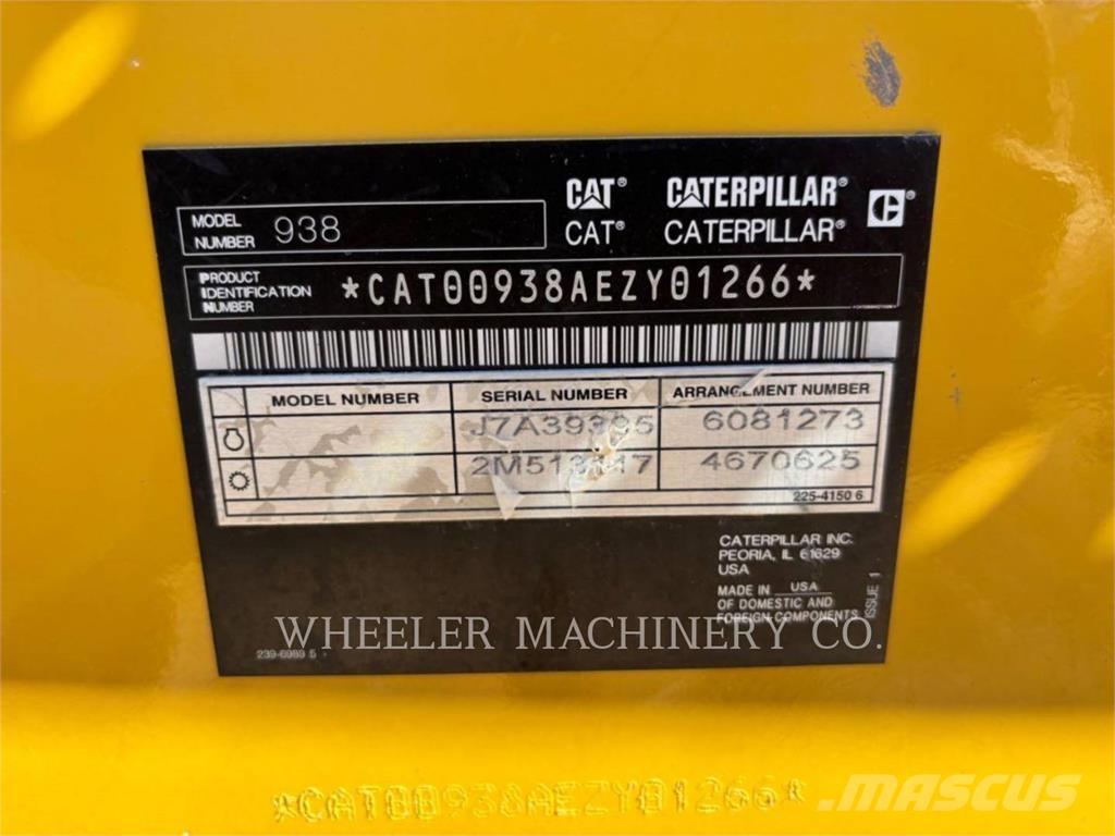 CAT 938 QC Pale gommate