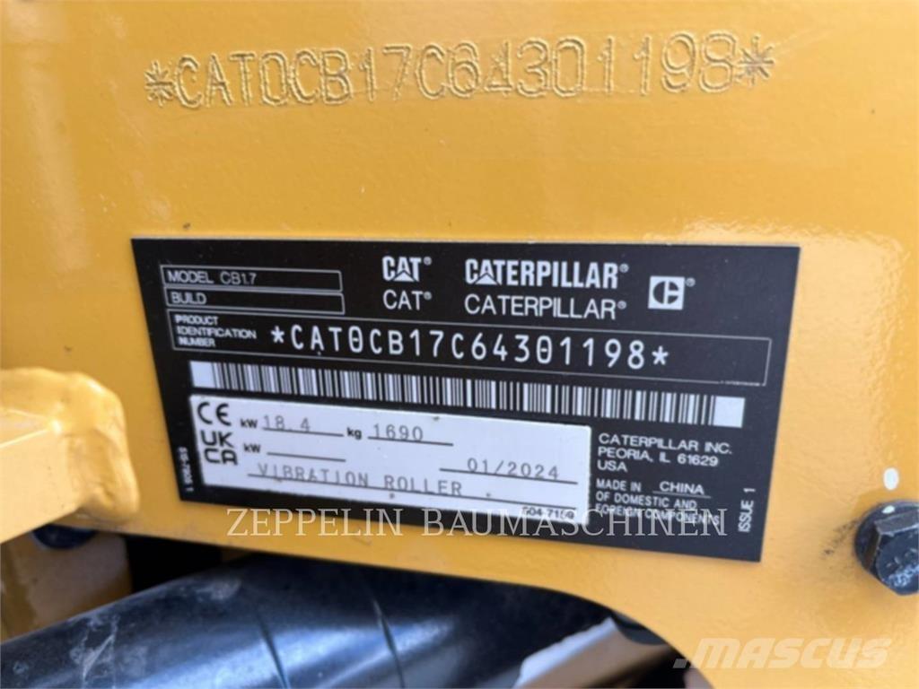 CAT CB1.7 Compattatori da suolo
